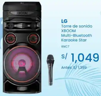 Tiendas EFE LG Torre de sonido XBOOM oferta