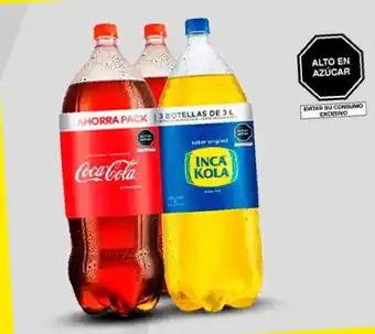 Metro 2 Coca-Cola Original 3 L+ Inca Kola Original 3 L oferta