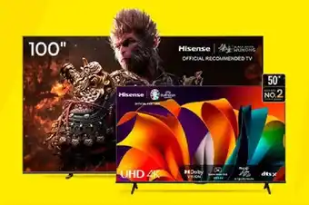 Metro Hisense 100" TV + 50" TV oferta