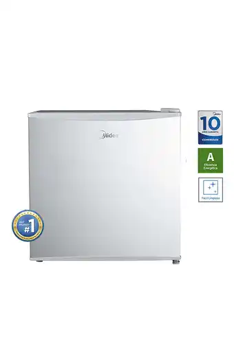 Tiendas EFE Frigobar midea mrdd02a4npaag 45 lt no frost - silver oferta