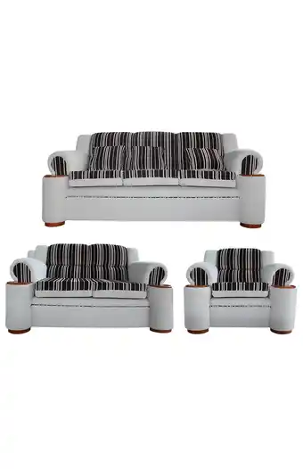 Tiendas EFE Juego de sala oxford 3-2-1 - negro oferta