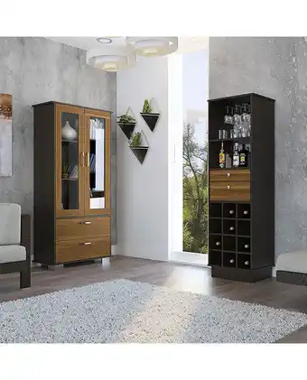 Tiendas EFE Vitrina tuhome + bar classic color - caramelo y wengue oferta
