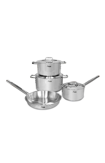 Tiendas EFE Juego de ollas record professional acero inoxidable 7 pz oferta