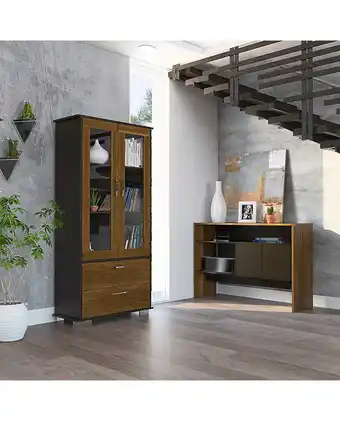 Tiendas EFE Vitrina tuhome + arrimo classic color - caramelo y wengue oferta