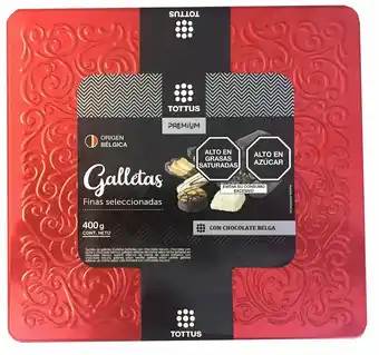 Tottus Galletas surtidas en lata tottus premium 400gr oferta