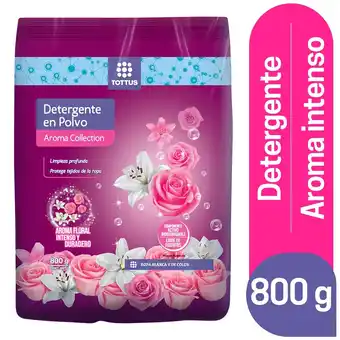 Tottus Detergente polvo aroma collection 800 gr oferta