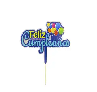 Tottus Topper feliz cumpleanos globos oferta