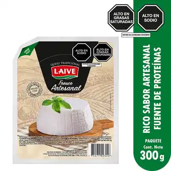 Tottus Queso fresco artesanal laive porcion x kg oferta