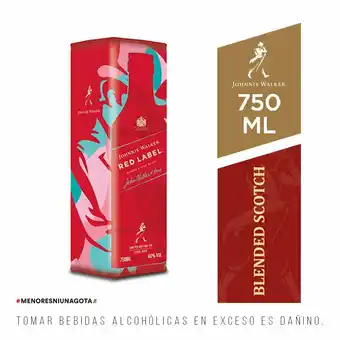 Tottus Whisky red label lata 750 ml oferta