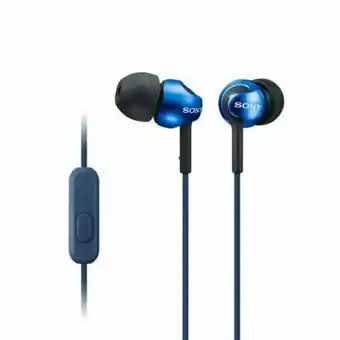 Tottus Audífonos in ear con micrófono mdr ex110ap azul oferta