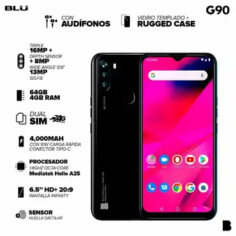 Tottus Blu g90 negro 6 5p 4glte 64gb 4gb oferta