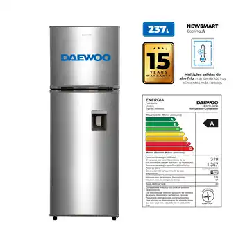 Tottus Refrigeradora 237 lt dispensador inox oferta