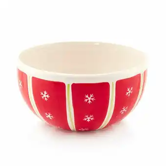 Tottus Bowl ensalada ceramica papa noel oferta
