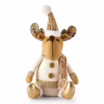 Tottus Peluche reno dorado 25cm coleccion alegria oferta