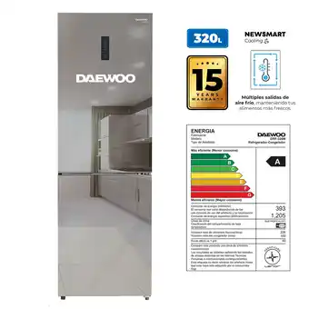 Tottus Refrigeradora inverter 320 lt espejo oferta