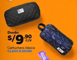 Plaza Vea Cartuchera clásica CLASS & WORK oferta