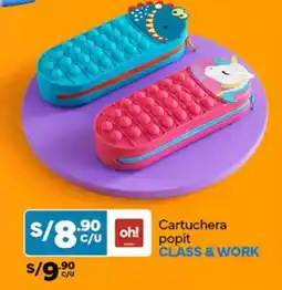 Plaza Vea Cartuchera popit CLASS & WORK oferta