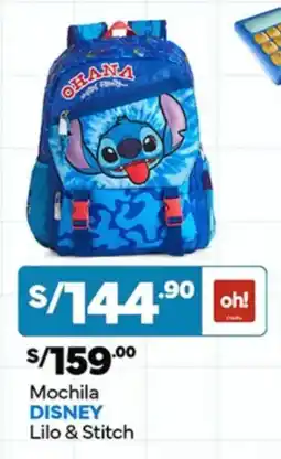 Plaza Vea Mochila DISNEY Lilo & Stitch oferta