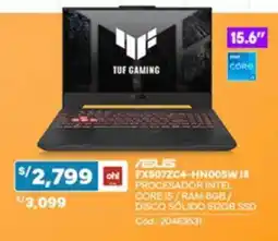 Plaza Vea Asus FX507ZC4-HN005W 15 oferta