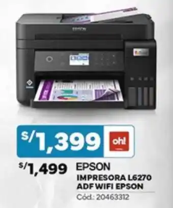 Plaza Vea Impresora L6270 ADF wifi Epson oferta