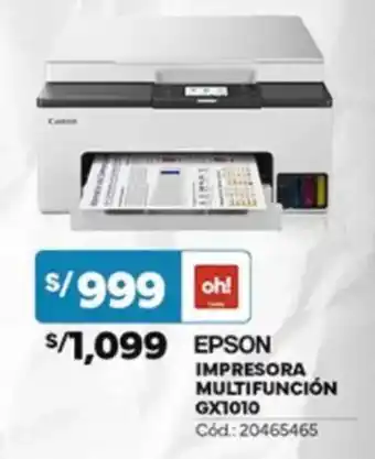 Plaza Vea Epson impresora multifunción GX1010 oferta