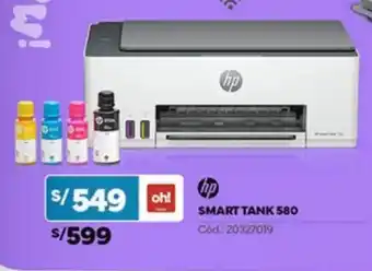 Plaza Vea hp Smart tank 580 oferta