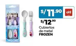 Plaza Vea Cubiertos de metal FROZEN oferta