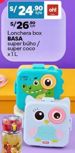 Plaza Vea Lonchera box BASA super búho / super coco oferta