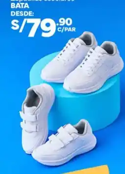 Plaza Vea Zapatillas escolares BATA oferta