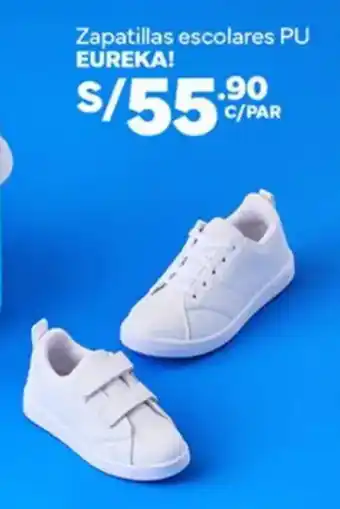 Plaza Vea Zapatillas escolares PU EUREKA oferta