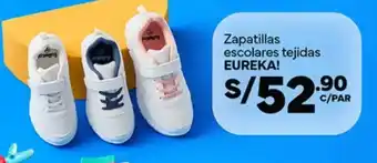 Plaza Vea Zapatillas escolares tejidas EUREKA oferta