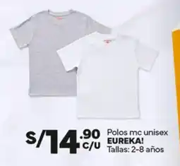 Plaza Vea Polos mc unisex  EUREKA oferta