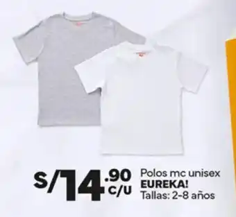 Plaza Vea Polos mc unisex  EUREKA oferta