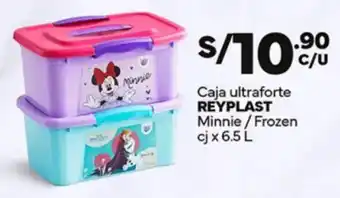 Plaza Vea Caja ultraforte REYPLAST Minnie / Frozen cj oferta