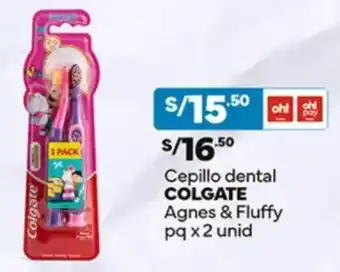 Plaza Vea Cepillo dental COLGATE Agnes & Fluffy pq oferta