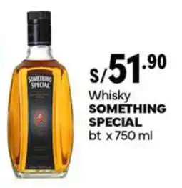 Plaza Vea Whisky SOMETHING SPECIAL bt oferta