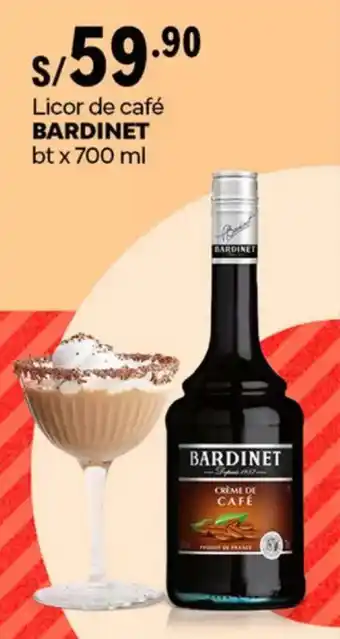 Plaza Vea Licor de café BARDINET bt oferta