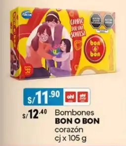 Plaza Vea Bombones BON O BON corazón cj oferta