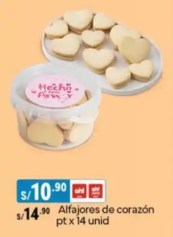 Plaza Vea Alfajores de corazón pt oferta