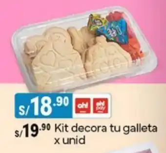 Plaza Vea Kit decora tu galleta x unid oferta