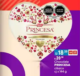 Plaza Vea Chocolate PRINCESA clásico cj oferta