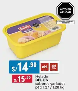 Plaza Vea Helado BELL'S sabores variados pt oferta