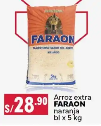 Plaza Vea Arroz extra FARAON naranja bl oferta