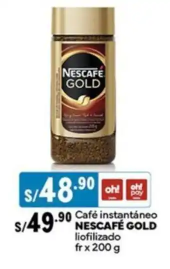 Plaza Vea Café instantáneo NESCAFÉ GOLD liofilizado fr oferta