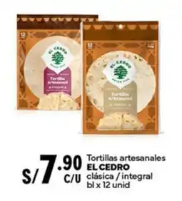 Plaza Vea Tortillas artesanales EL CEDRO clásica / integral bl oferta