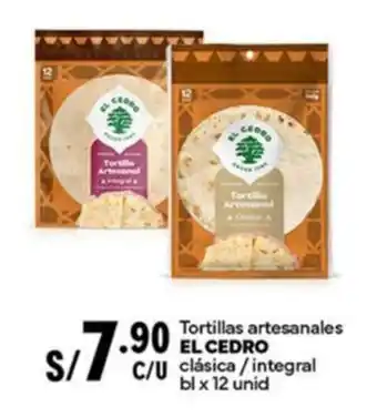 Plaza Vea Tortillas artesanales EL CEDRO clásica / integral bl oferta