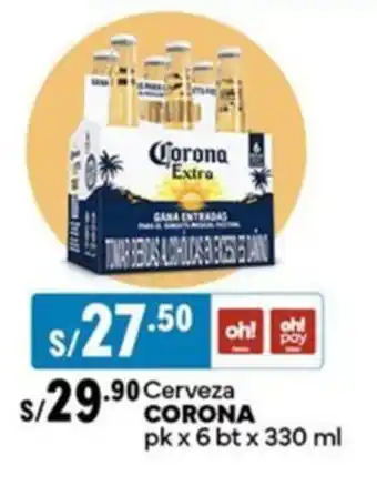 Plaza Vea Cerveza CORONA oferta