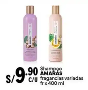 Plaza Vea Shampoo AMARAS fragancias variadas oferta