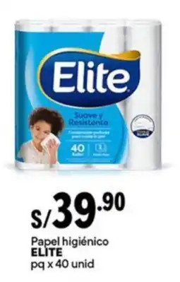 Plaza Vea Papel higiénico ELITE oferta