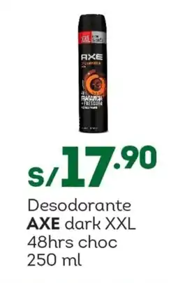 Tottus Desodorante AXE dark XXL 48hrs choc oferta